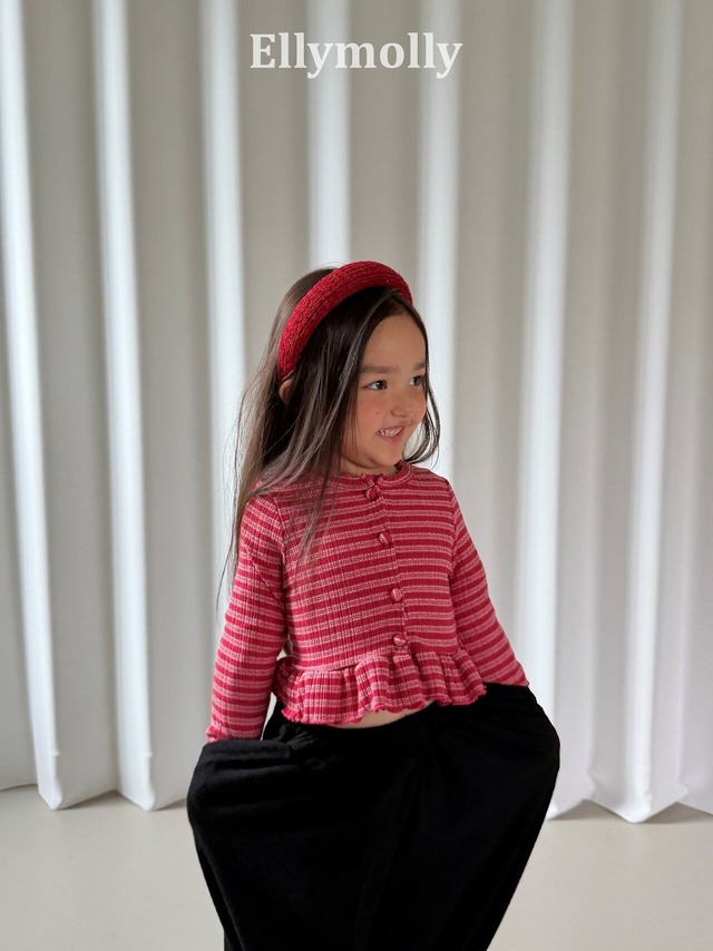 【 ELLY MOLLY / 予約 】Roen frill cardigan