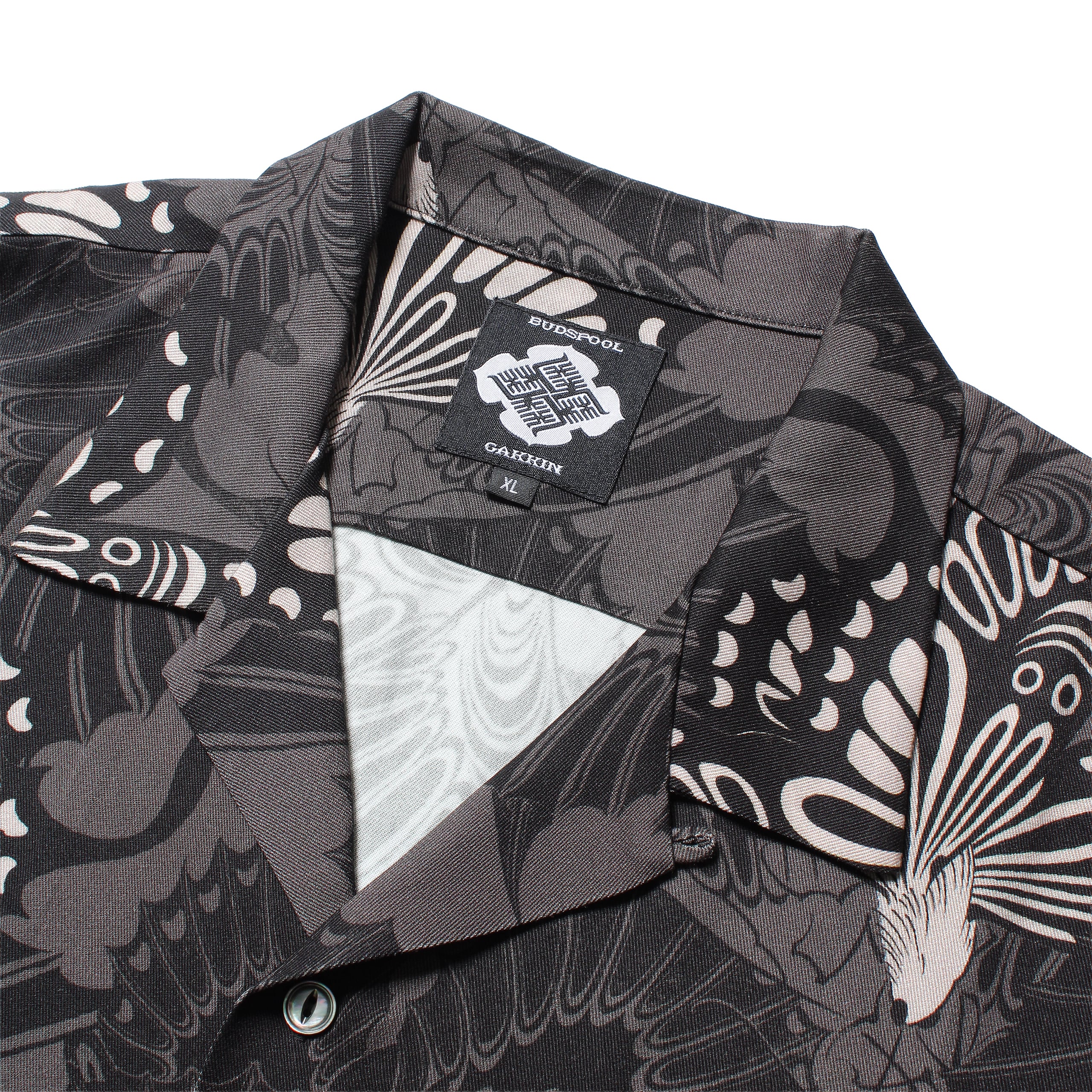 GAKKIN × BUDSPOOL 三艶蝶 L/S HAWAIIAN SHIRT | APHRODITEGANG HOLDINGS