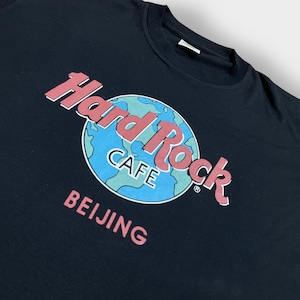 【Hard Rock Cafe】BEIJING プリント Tシャツ 北京 ロゴ ハードロックカフェ 黒t 半袖 夏物 US古着