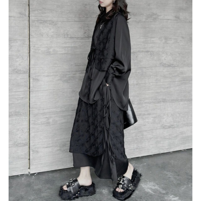 Fake design shirt + skirt set C0487