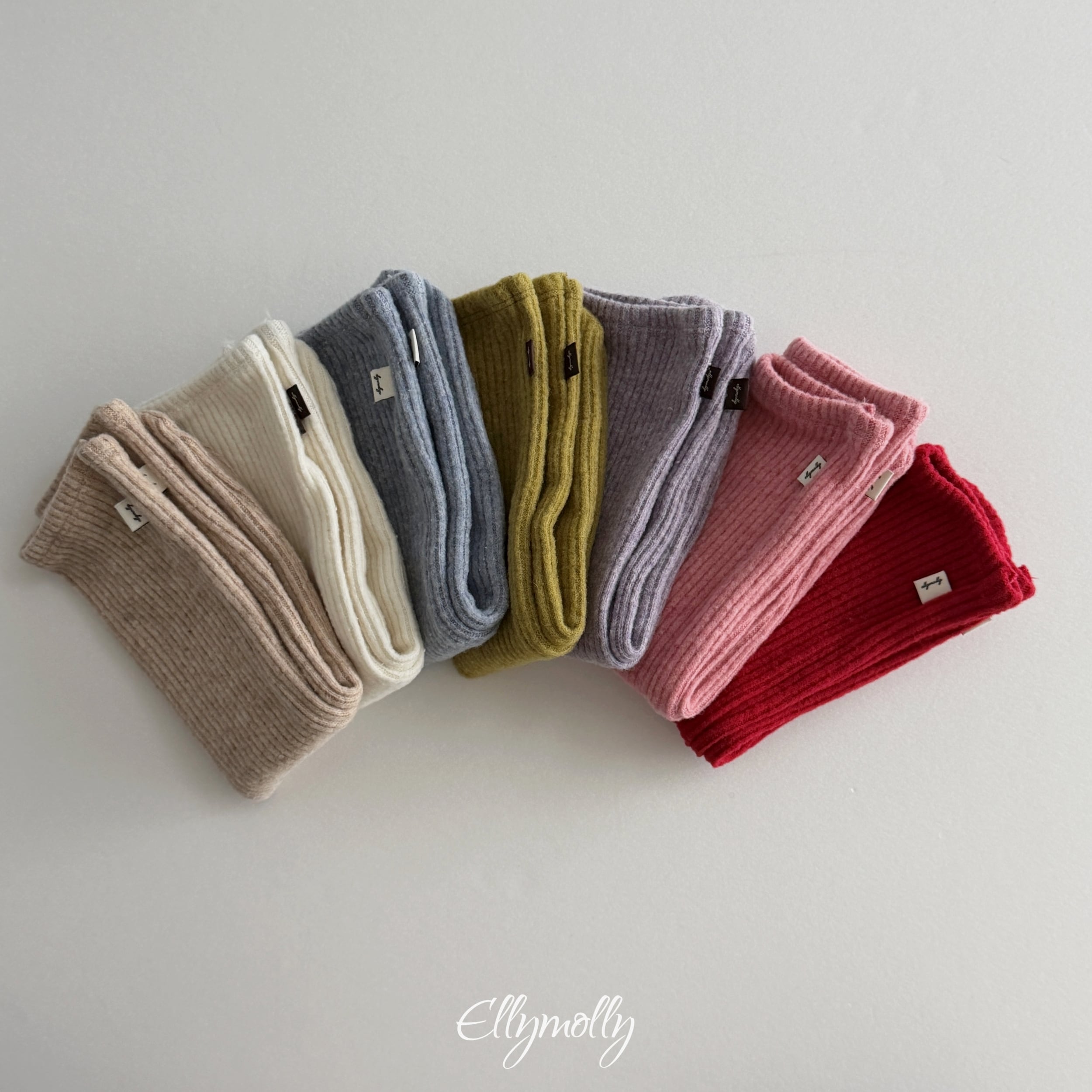 all ribbed socks【ELLYMOLLY】※11月下旬〜12月上旬発送予定