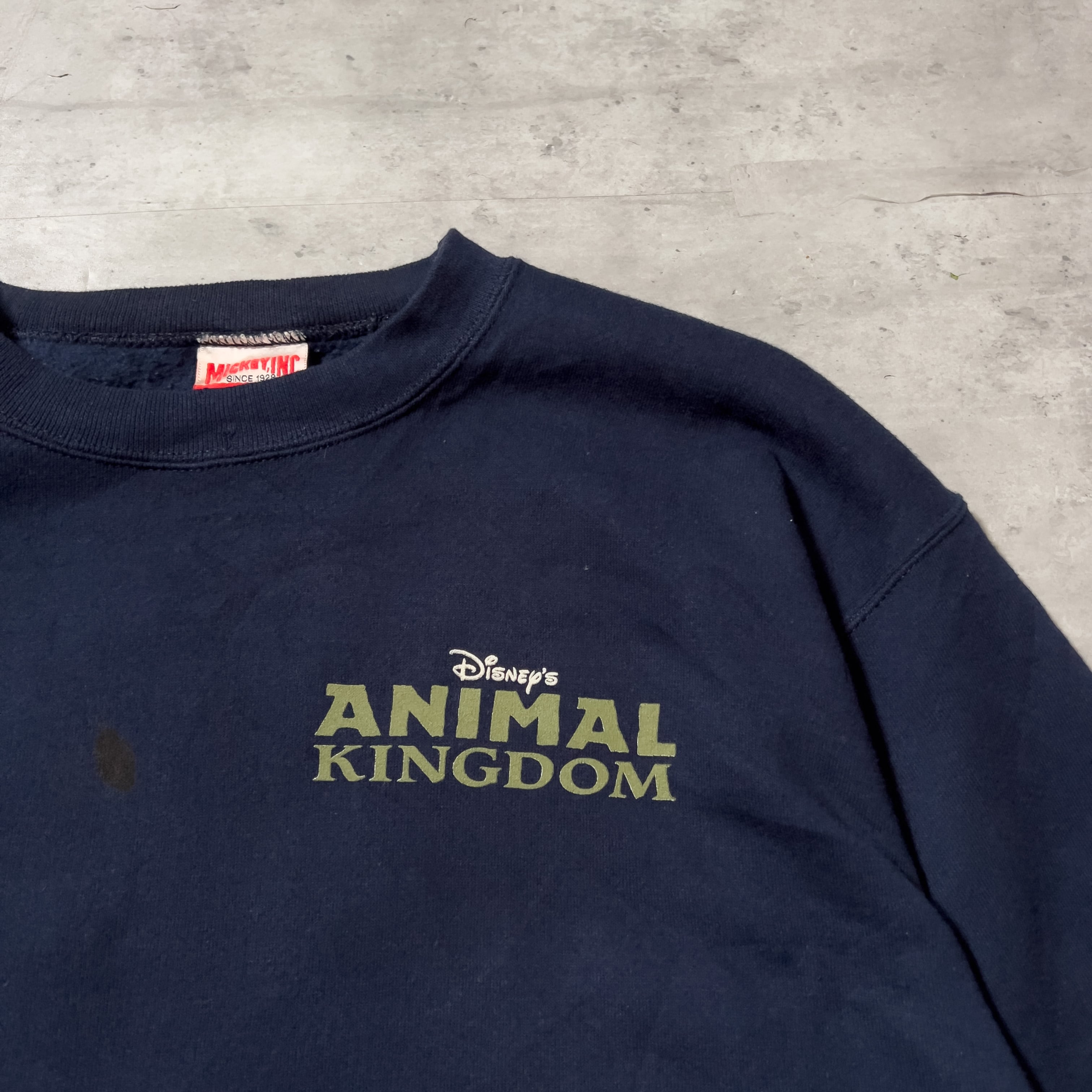 90s “DISNEY” animal kingdom sweat shirt made in usa 90年代 ...