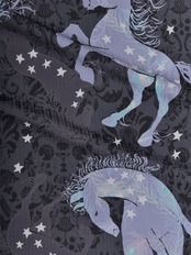 【受注商品】Rumi Rockきもの「ジプシーホース」チャコールグレー　[A704]