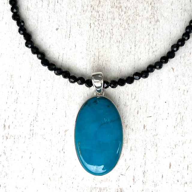 ラリマー しずく ネックレス SV925