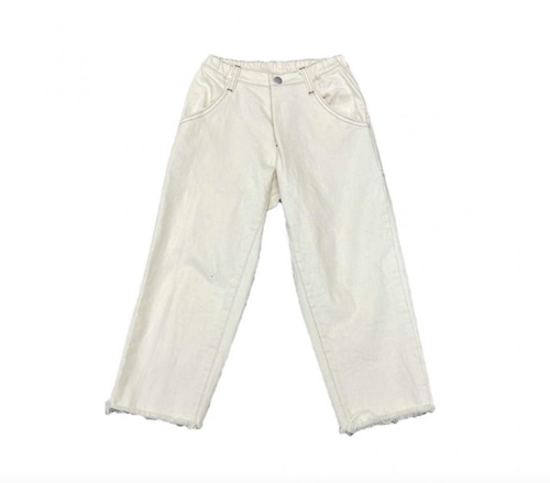MOUN TEN.(マウンテン)/ organic wide cropped jeans / ecru / 95,110,125,140