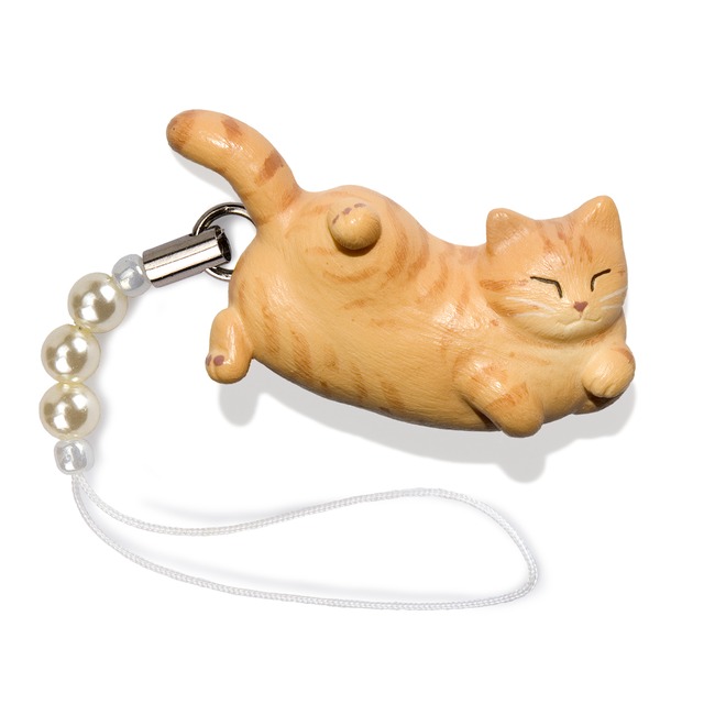 ペットラバーズ 猫どん LadyCat vol,5 茶トラ ビーズ ストラップ N-2508
