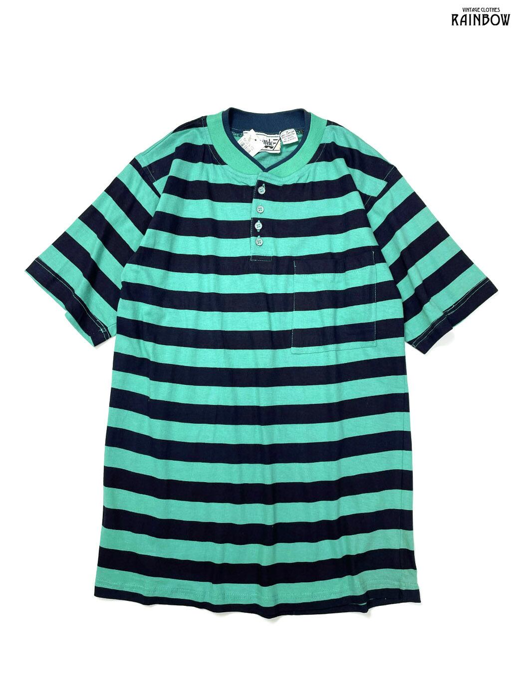 メンズ マイクロボーダー スキッパーポロシャツ LACOSTE ポロシャツ 「別注」「LACOSTE」 ボーダー スキッパー