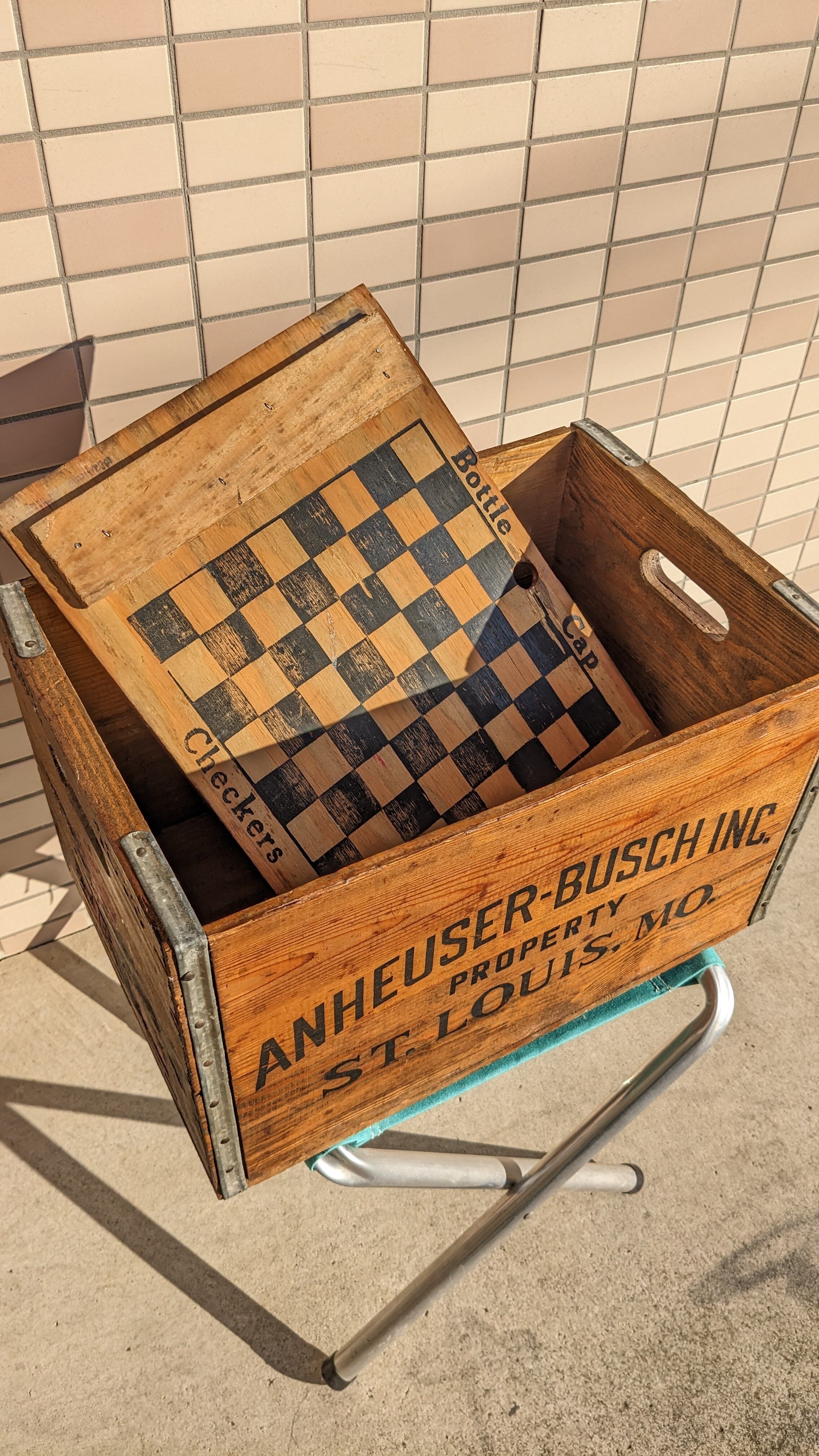 Vintage Budwiser Crate Wood Box ビンテージ バドワイザー ウッド