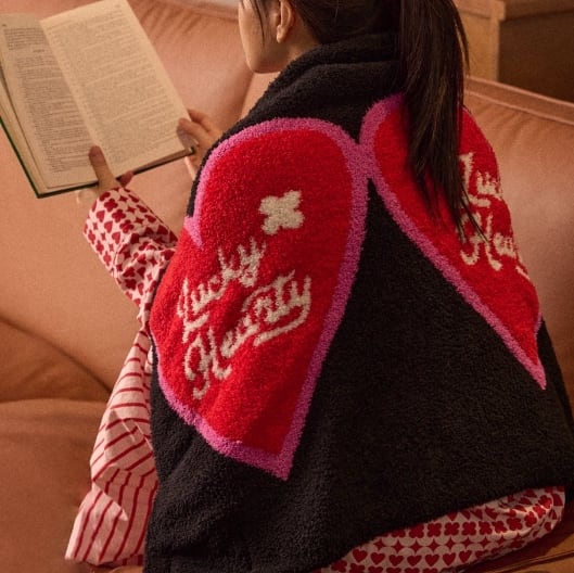 【dr】Soft Cozy ブランケット(90x60cm)LUCKY HEARTY
