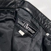 美品 Wind Armor ウインドアーマー アメリカンレザー 牛革 本革 レザーパンツ サイズ 79 /ブラック系 ニチワ製 5ポケット バイカー バイク メンズ