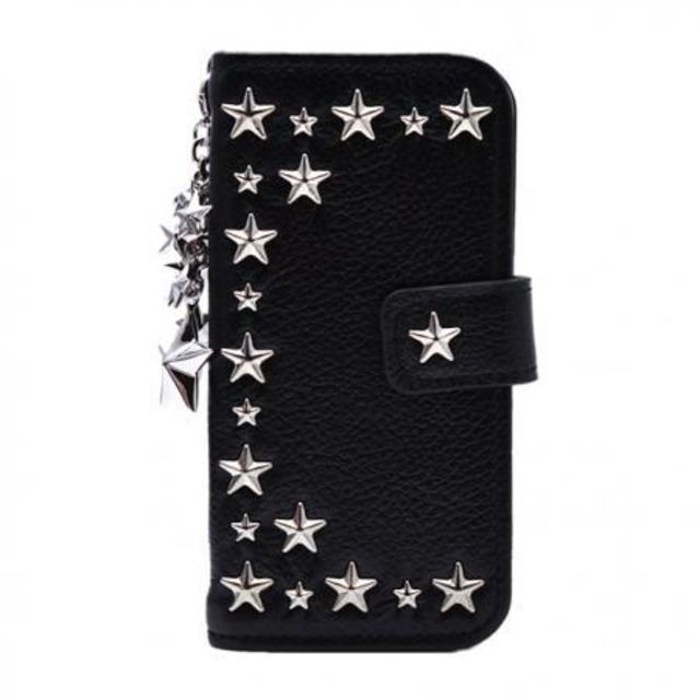 ENLA BY ENCHANTED.LA NOTEBOOKTYPE LEATHER STARS CASE HALFSTAR STAR CHARM