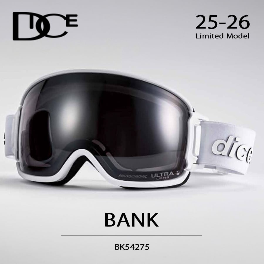25-26 ダイス ゴーグル DICE スノーボード BANK バンク リミテッド