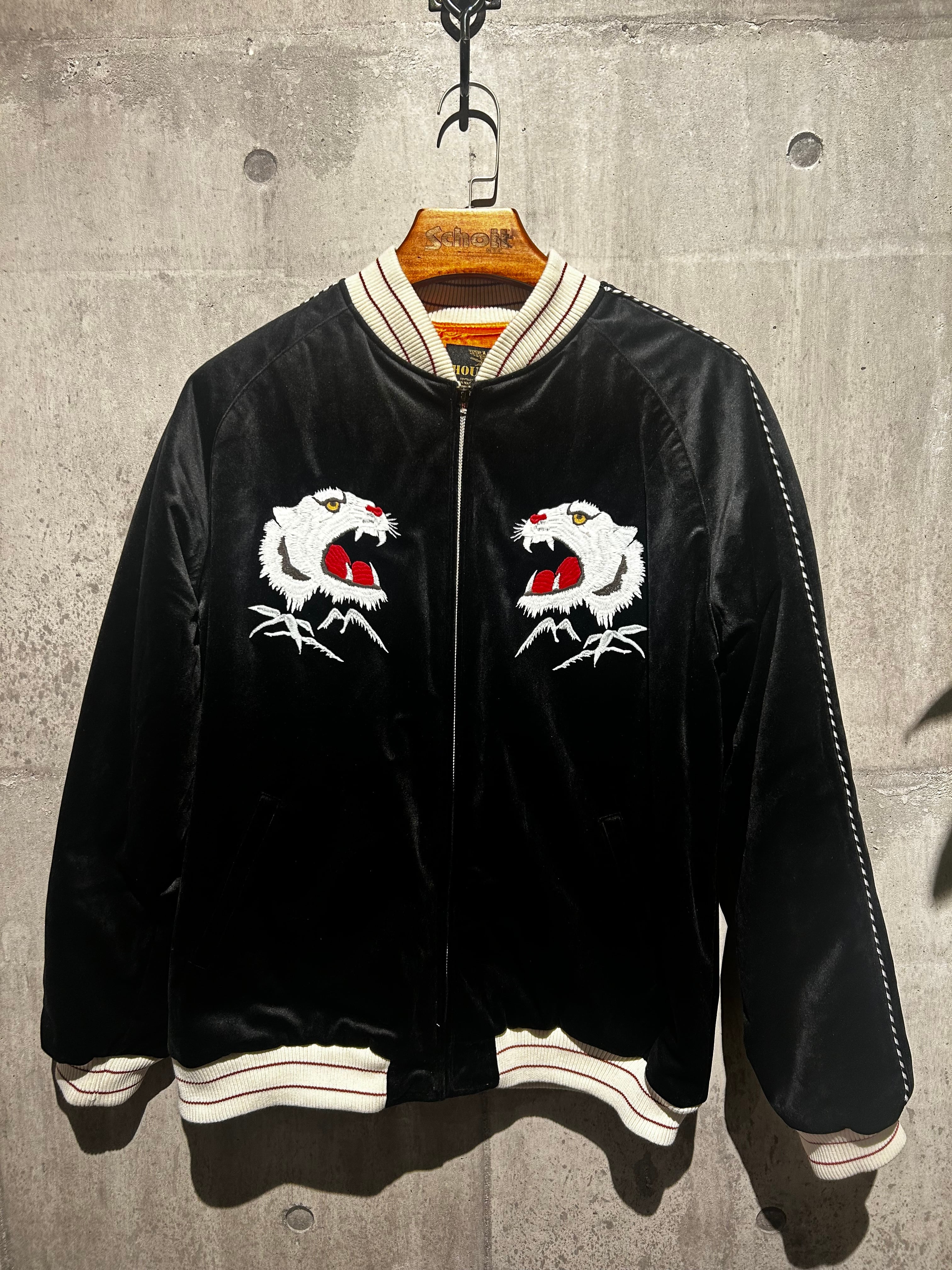 【2026秋冬新作・新品】HOUSTON VELVETTEN SOUVENIR JACKET (TIGER) ヒューストン スーベニアジャケット 虎