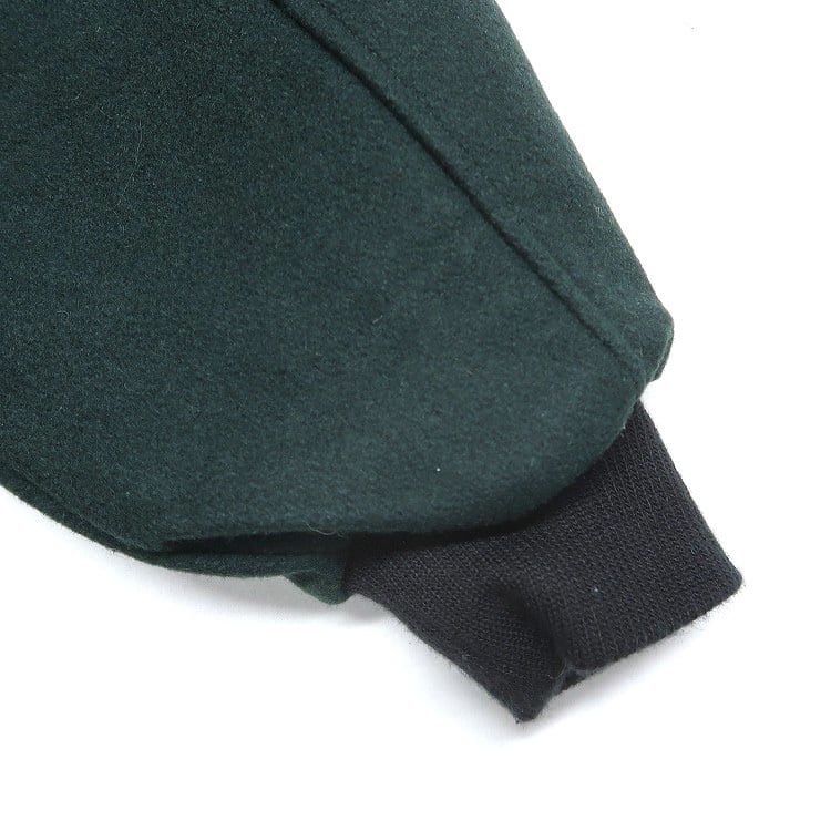 古着 未使用 SUMAC ウール 切り替え スタジャン ブラック グリーン