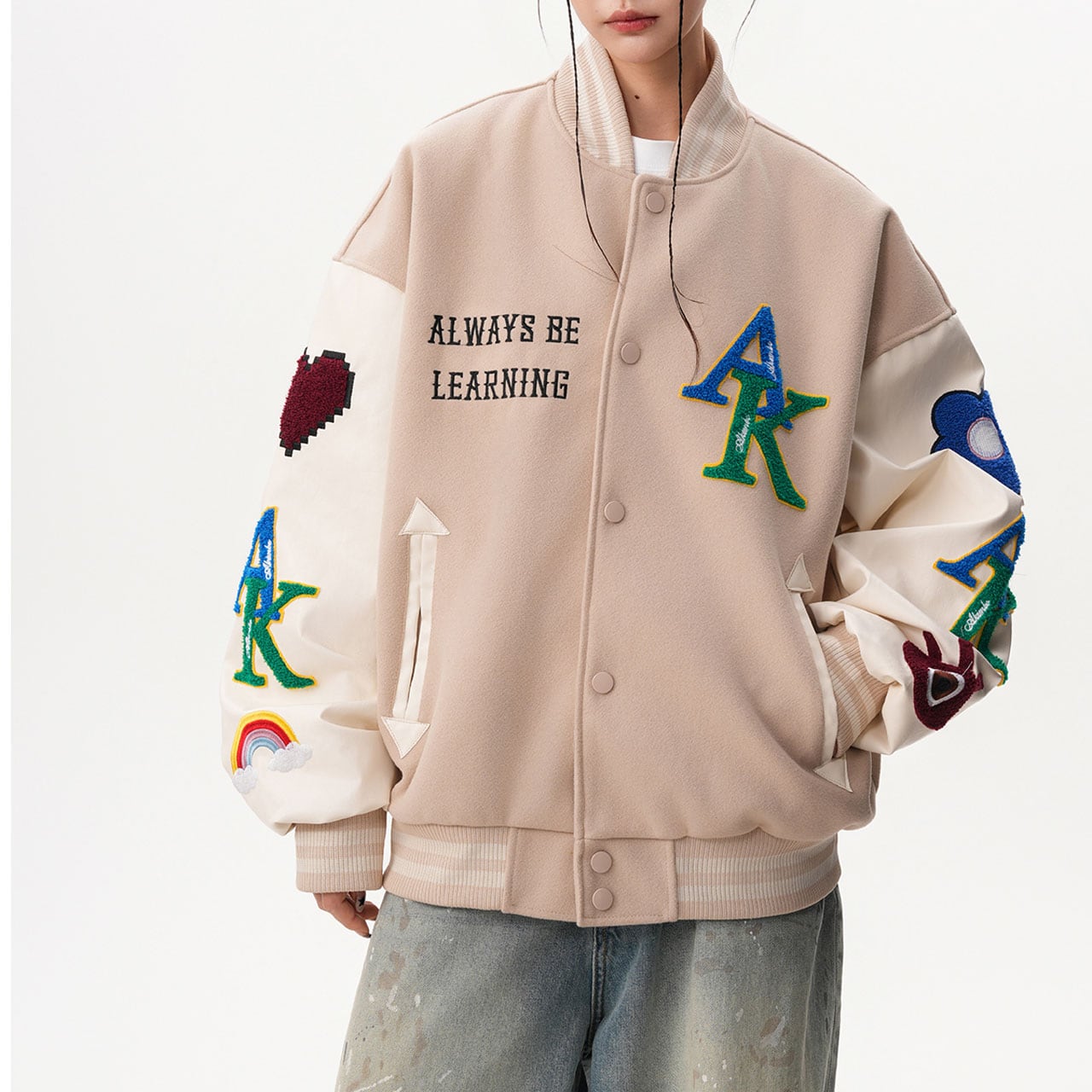 カラフルモチーフエンブロイダリースタジャン R00976