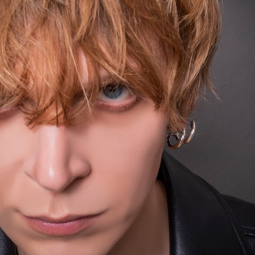 クローダブルフープピアス 片耳用 ACE0160 Claw double hoop earrings