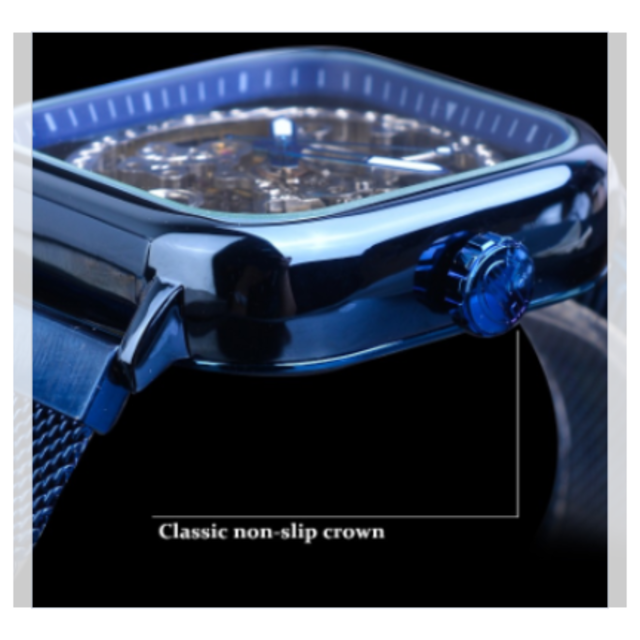 Forsining スクエア スケルトン腕時計 メンズ 自動巻き 機械式 四角い文字盤 海外ブランド 高級 おしゃれ 4色展開 Happy Hobby インポートセレクトショップ Forsining スクエア スケルトン腕時計 メンズ 自動巻き 機械式 四角い文字盤 海外ブランド 高級 おしゃれ 4色展開 Happy Hobby インポートセレクトショップ