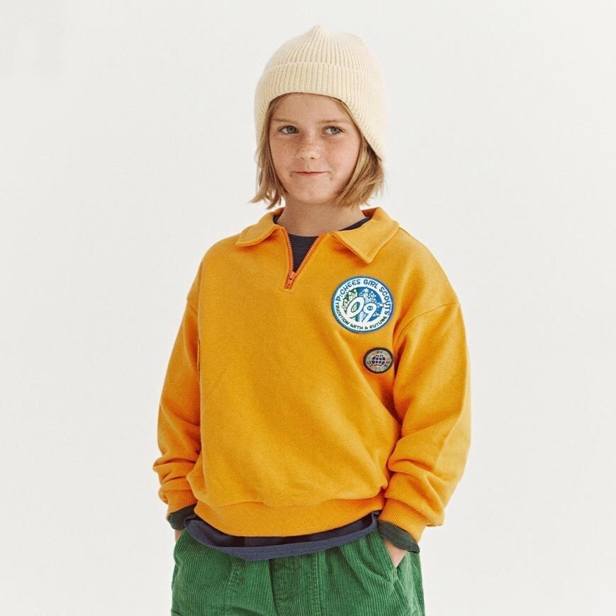 «sold out»«ジュニアサイズあり»«P:chees» ライズハーフジップアップ 2colors