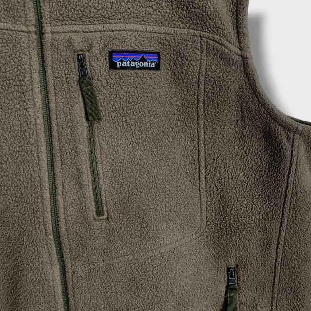 patagonia パタゴニア シンチラフリースベスト カーキ L