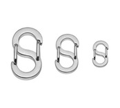 WORLD GOOD 極小 カラビナ 4個セット S字 ステンレス ネックレス アクセサリー マイクロ スモール サイズ 全長 11㎜(0.42g)