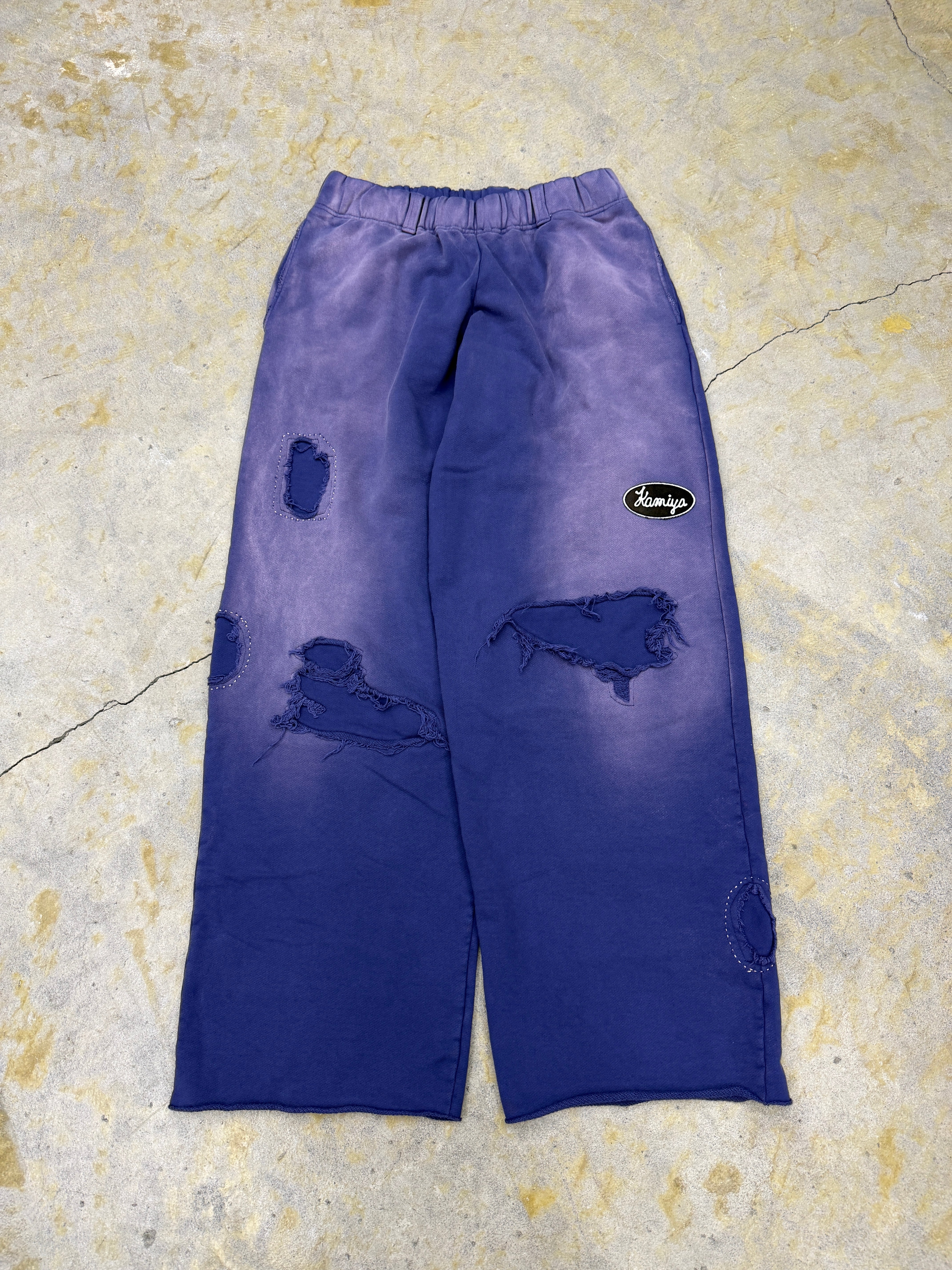 KAMIYA | Rped NmPtc Wide Sweat Pants | NAVY | HOWDAY