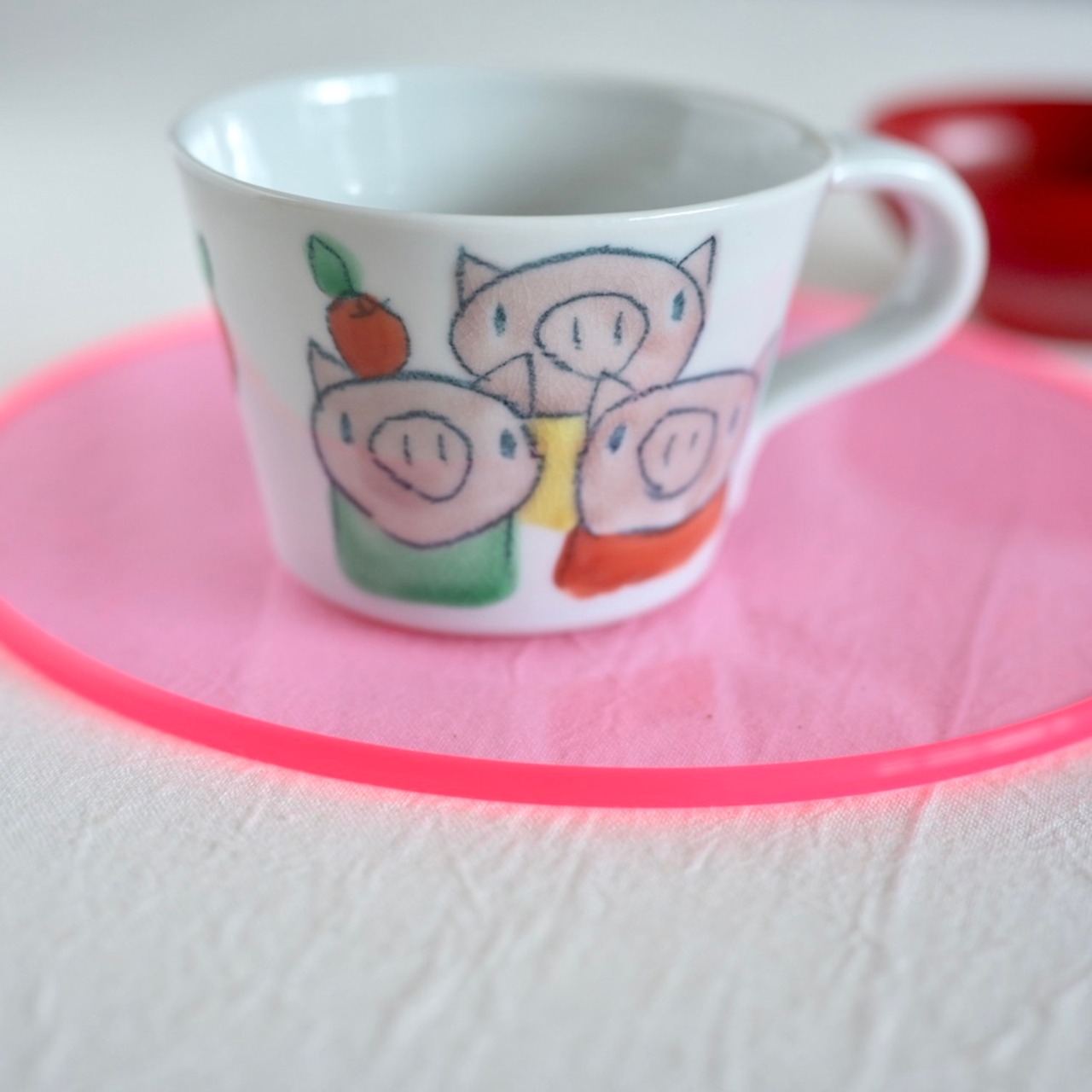 村田菜穂美作　子供用ミニマグ　「3びきのこぶた」［2104130000300］