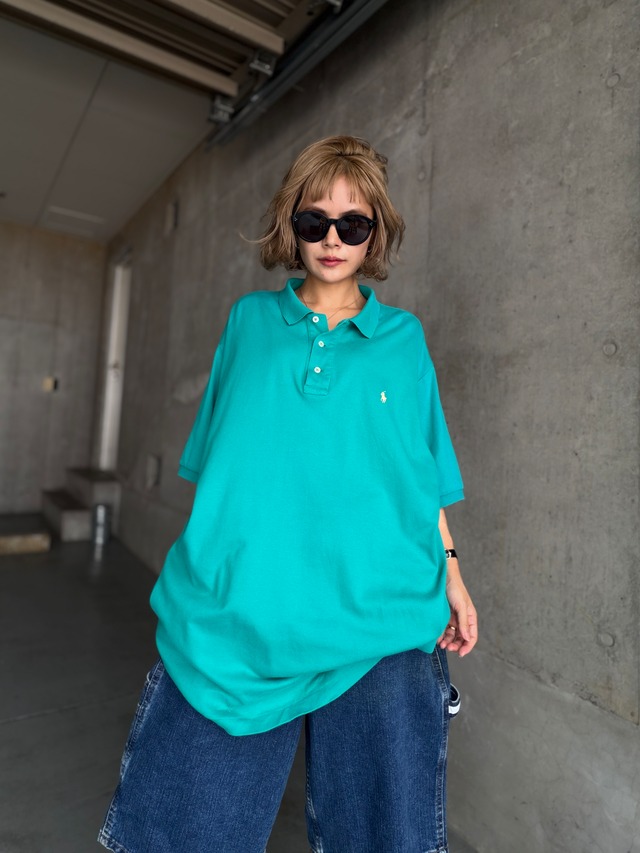 (SH1433)POLO by Ralph Lauren oversized cotton polo shirt