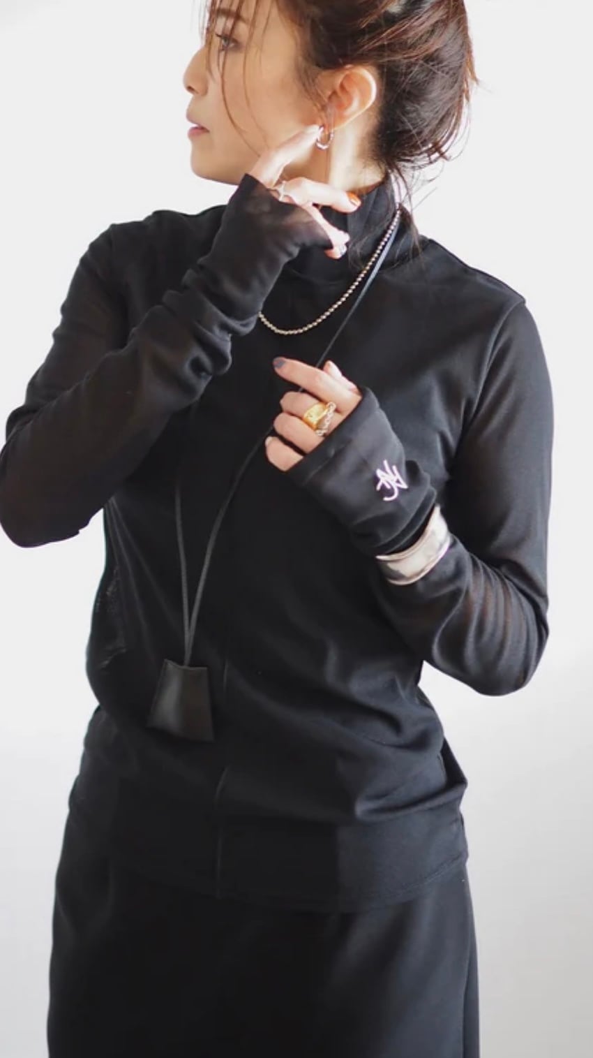 ANIECA 】 High neck ANC Sheer Tops | valance 福井｜レディース