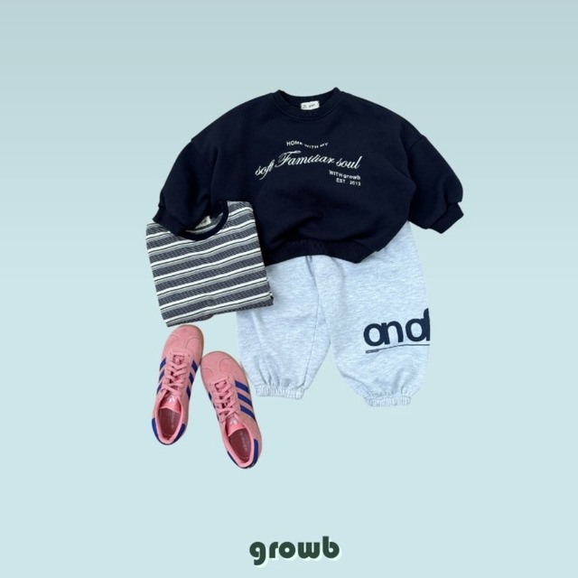 《送料無料》予約:OFFジョガーパンツ【growb】※ジュニアサイズ