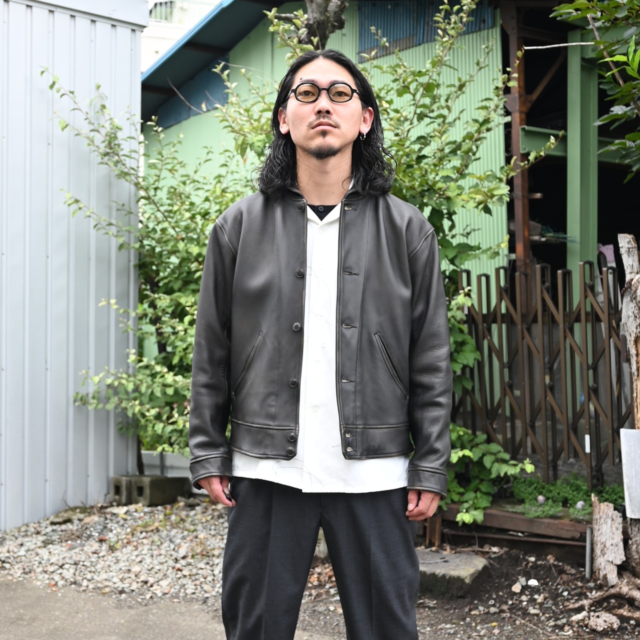 OLD JOE(オールドジョー)PATINA DEERSKIN COSSAK JACKET style