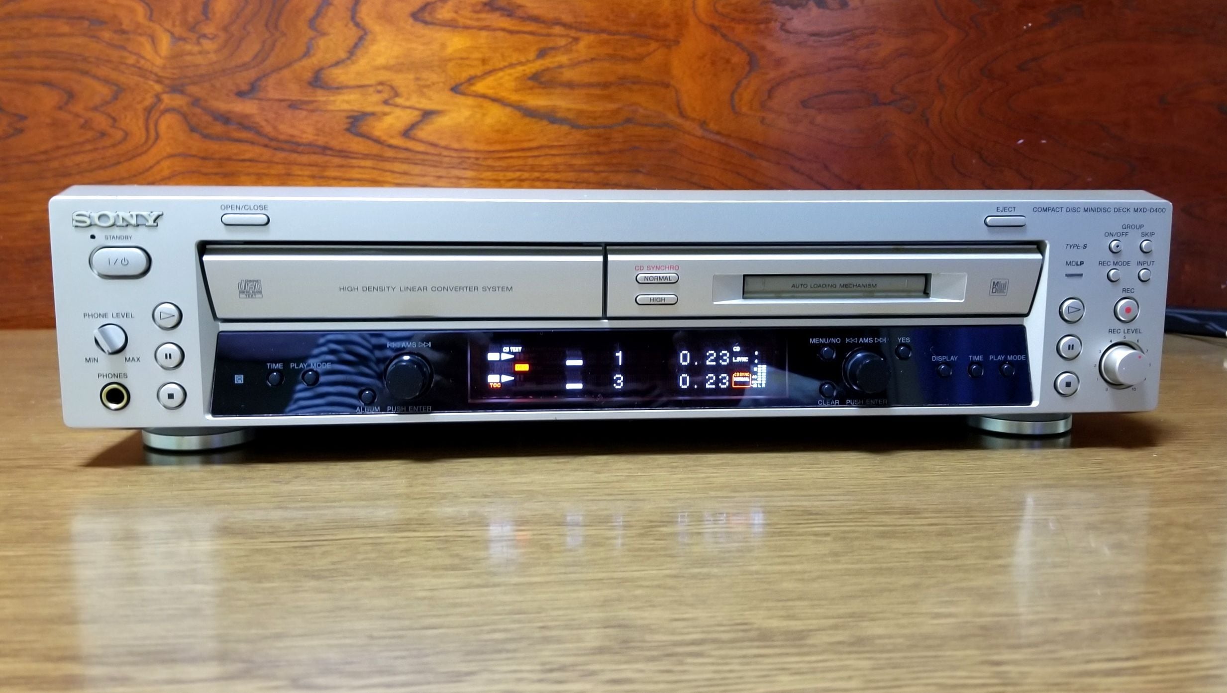 SONY MXD-D400 CD/MDデッキ-