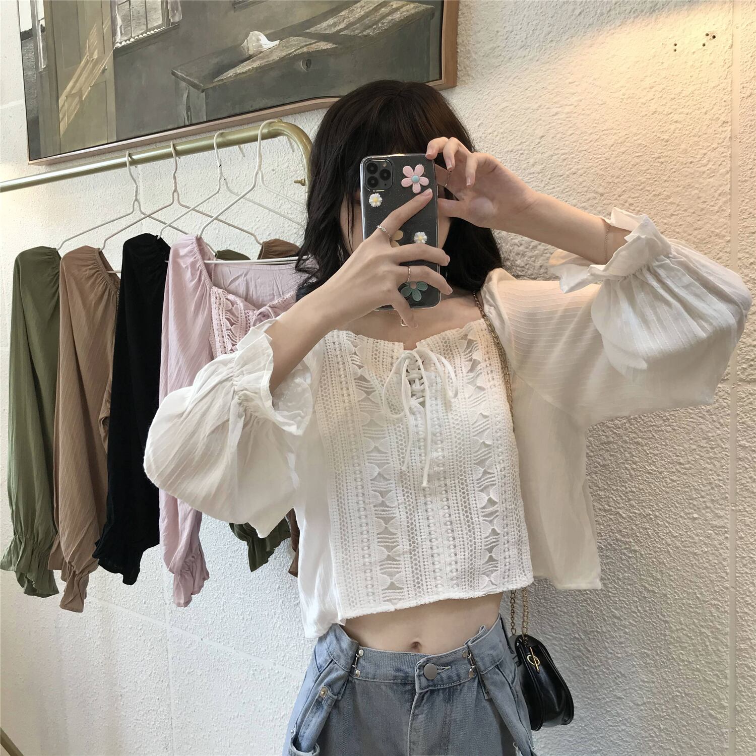 ホワイトシャツ スプリングスタンダードジャケット ロング レトロ 春物 1号婦人85515962601