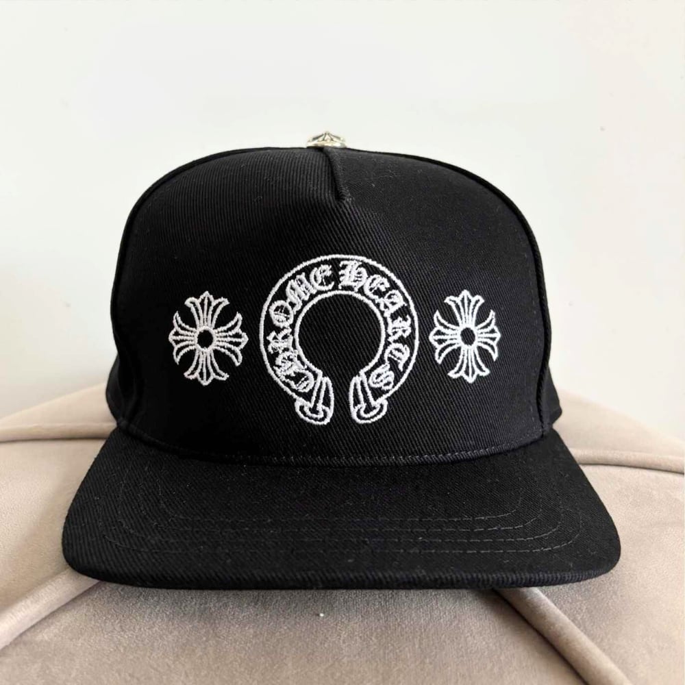 Chrome Hearts Horseshoe Denim Baseball Hat
