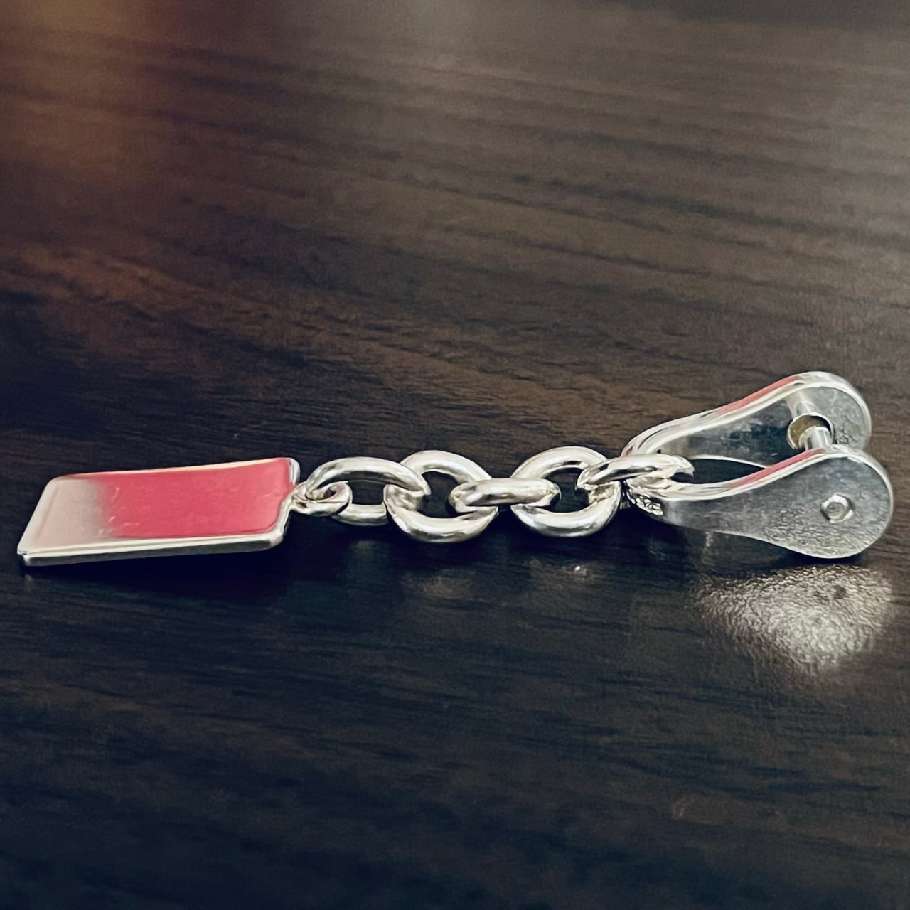 VINTAGE TIFFANY & CO. Shackle Key Holder Sterling Silver Deadstock  