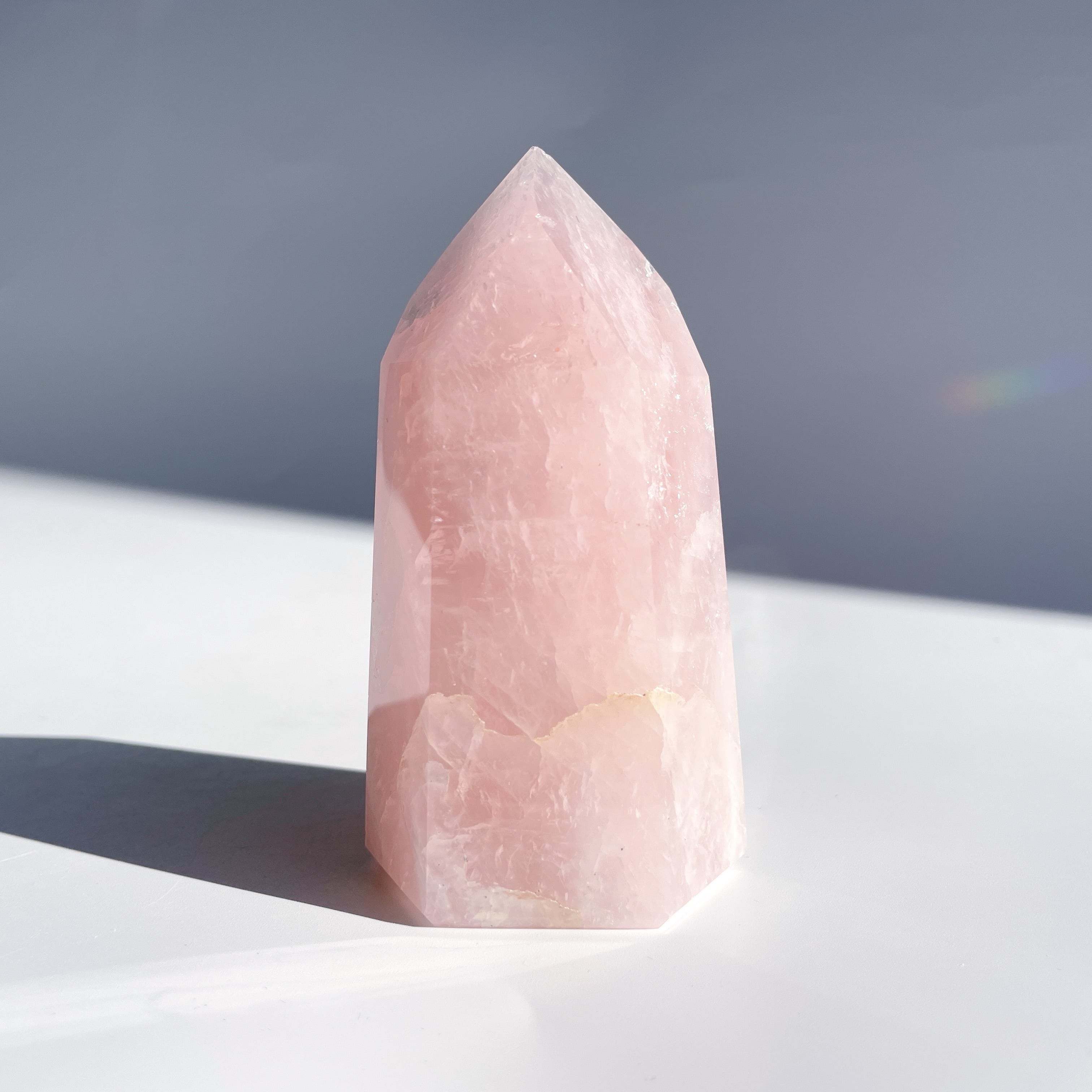 天然石　ピンククォーツ　タワー　15センチほど ローズクォーツタワー17◇Rose Quartz Tower◇天然石・パワーストーン