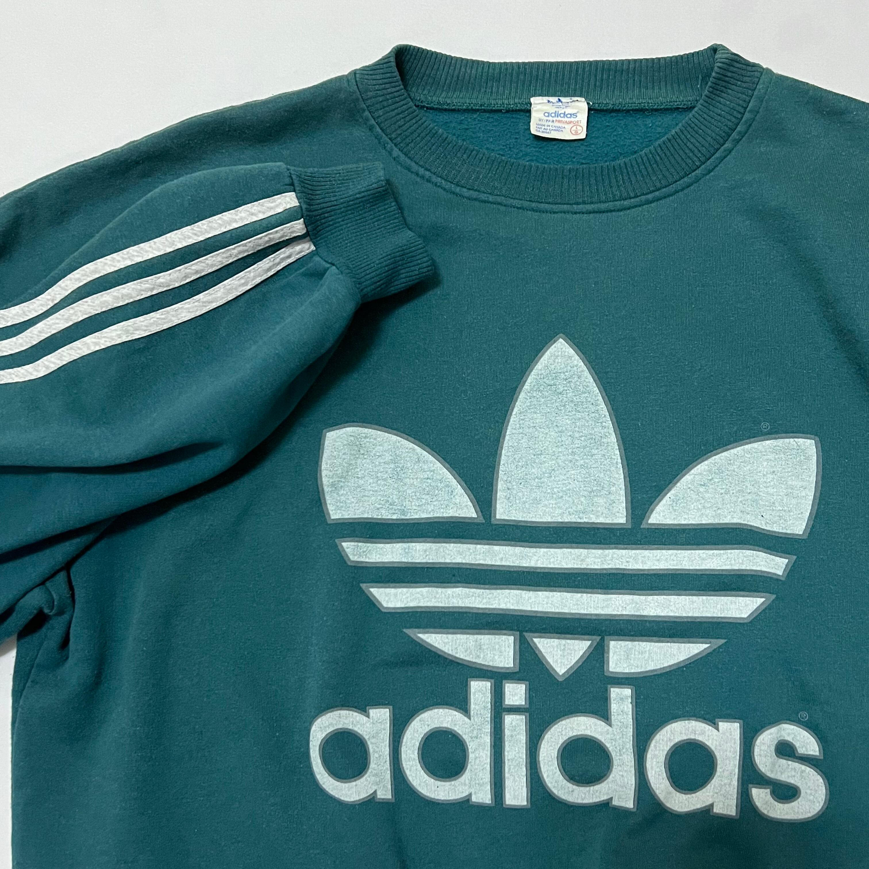 adidas 80s カナダ製 Vintage トレフォイル•ロゴ スウェット