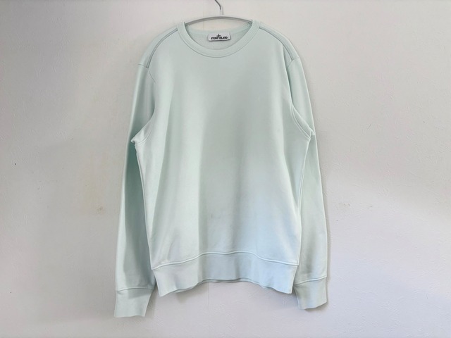 STONE ISLAND Cotton & polyester sweatshirt L-BLUE