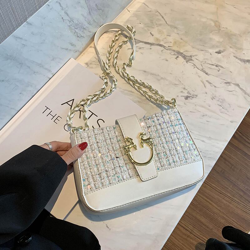 センスのあるレディーススモールバッグレディース2020人気の新しい流行のファッションチェーンショルダーバッグネットレッドオールマッチメッセンジャーバッグ 手作りハンドバック89818752030