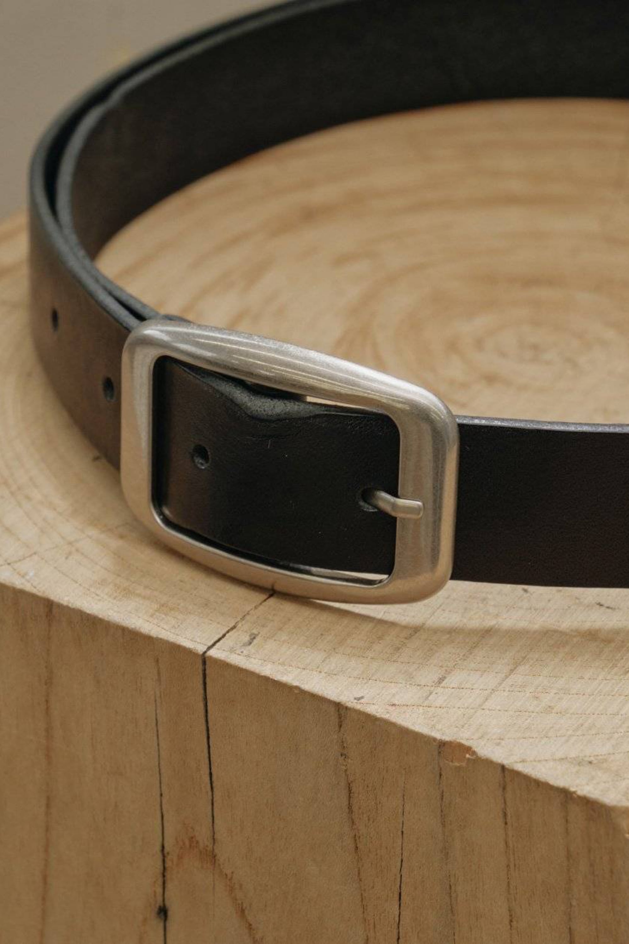 TODAYFUL Vintage Leather Belt ヴィンテージレザーベルト Black