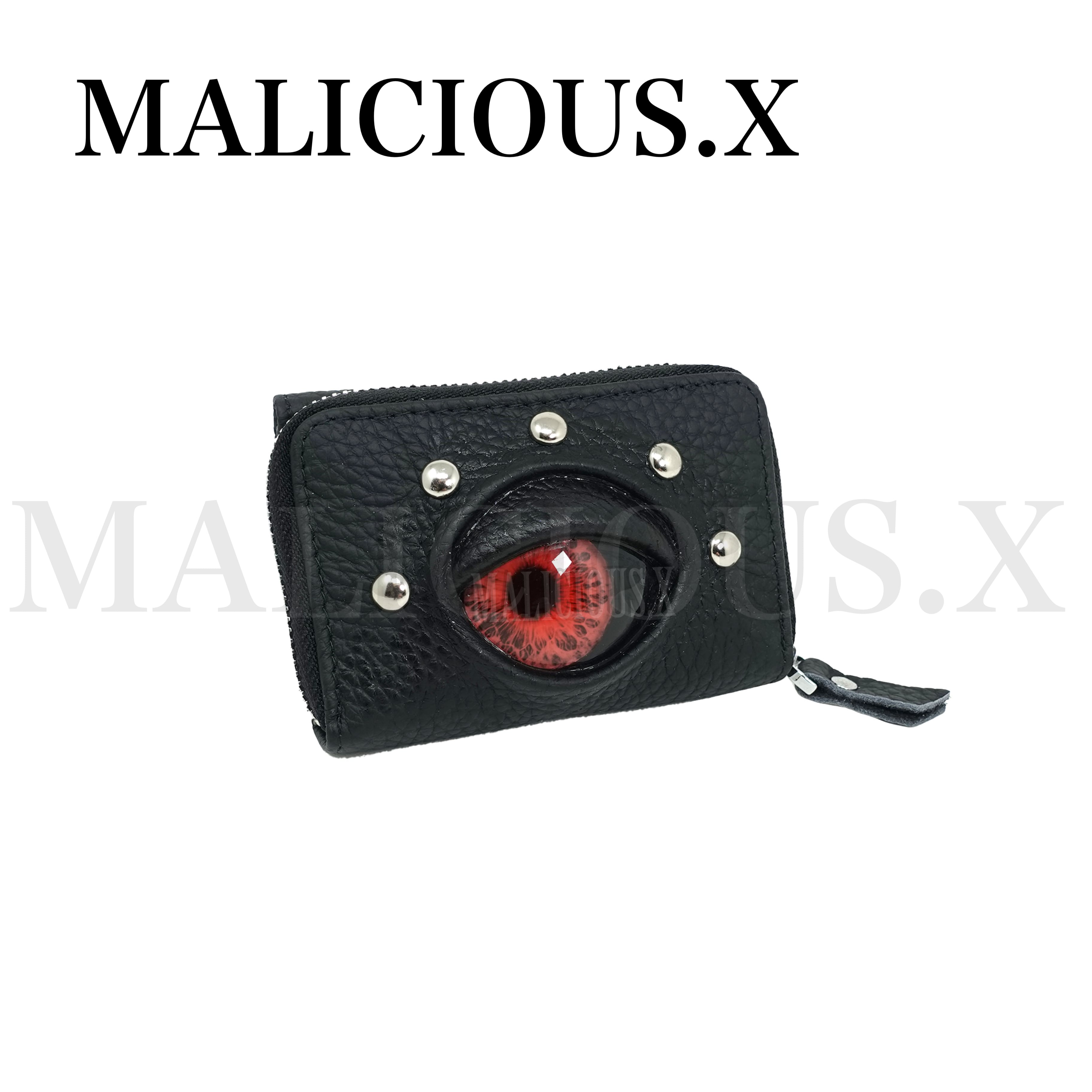 Devil Eye Tri-folding mini wallet(Black) /Red | MALICIOUS.X