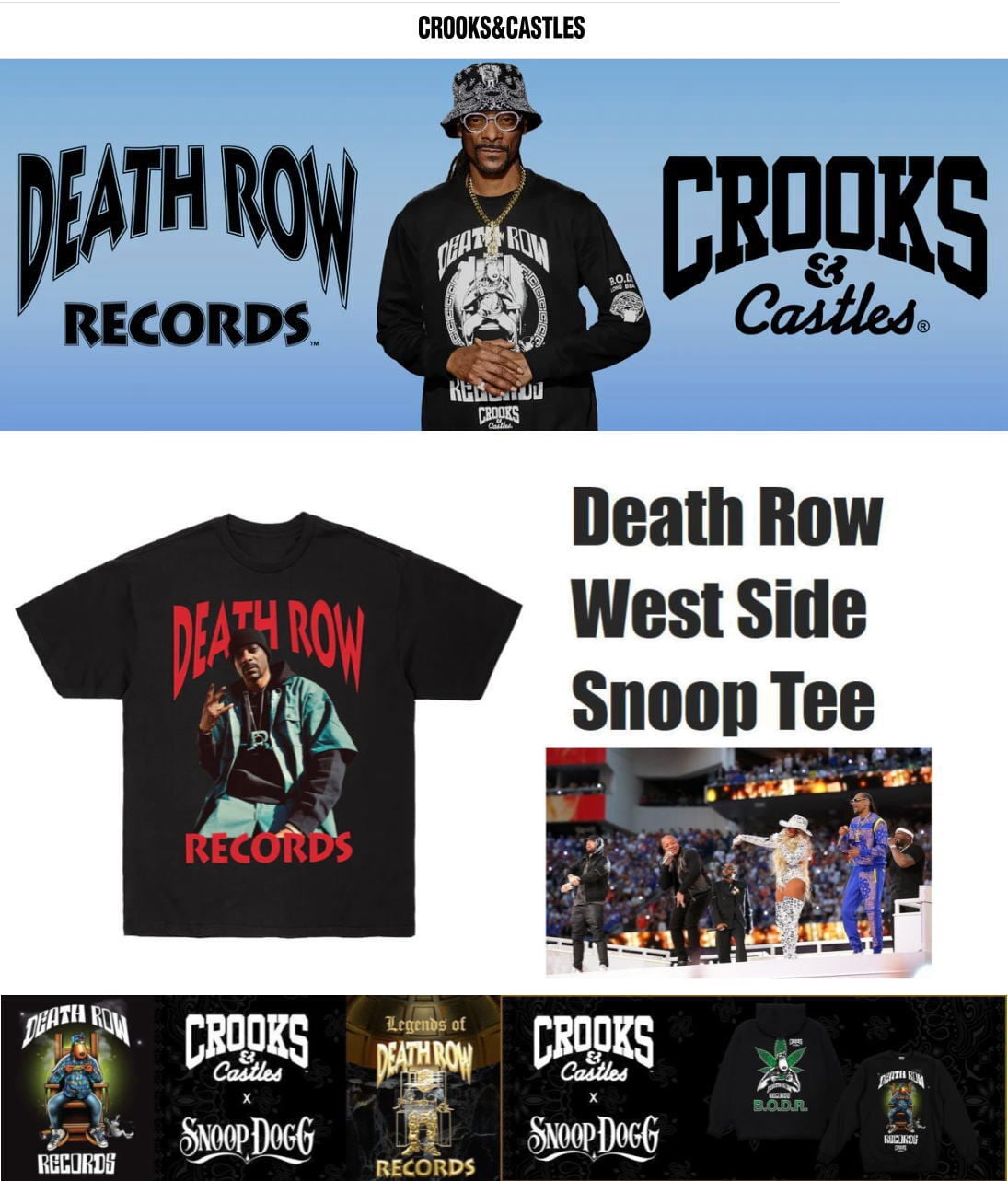 送料無料】CROOKS&CASTLES×DEATH ROW×SNOOP DOG クルックス