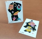 手描き友禅体験キット【ポストカード／柄: 宝づくし】