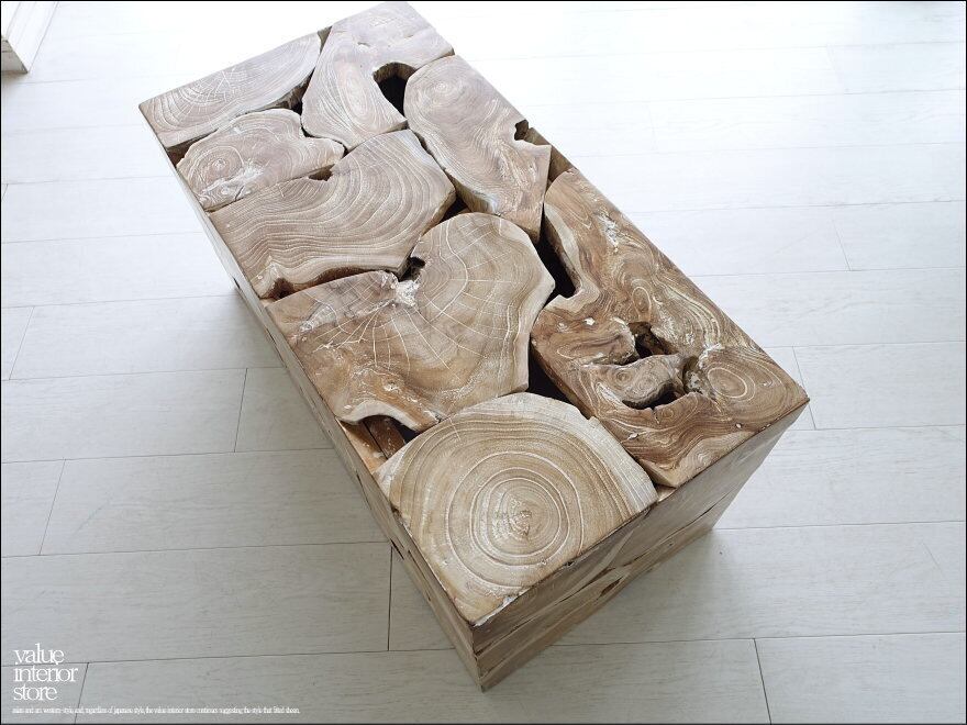 チーク無垢材 ブロックベンチNW/A02 椅子 長椅子 花台 シャビー チェア 銘木家具 イス スツール 総無垢 三大銘木