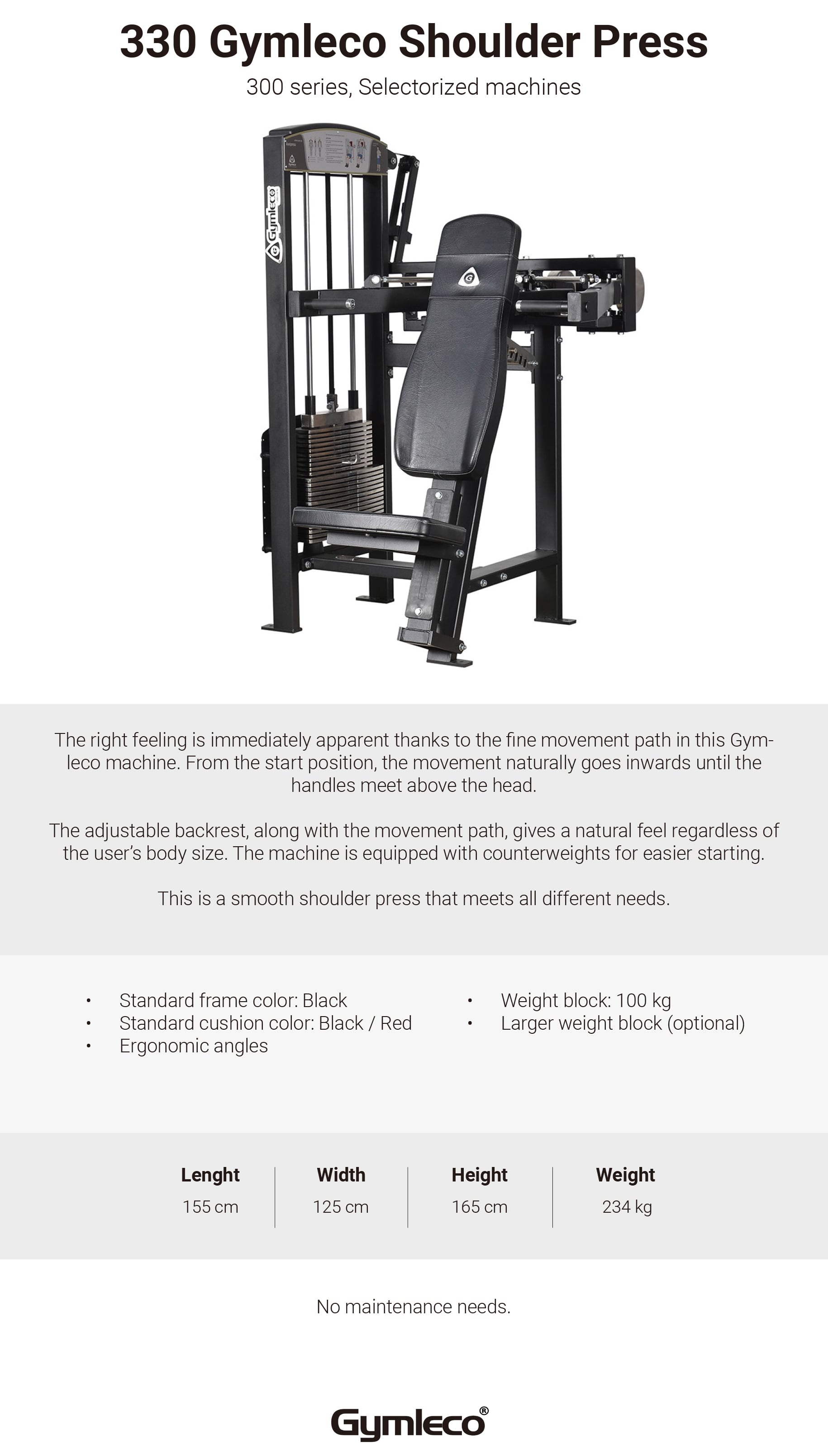 330 ショルダープレス | gymlecojapan