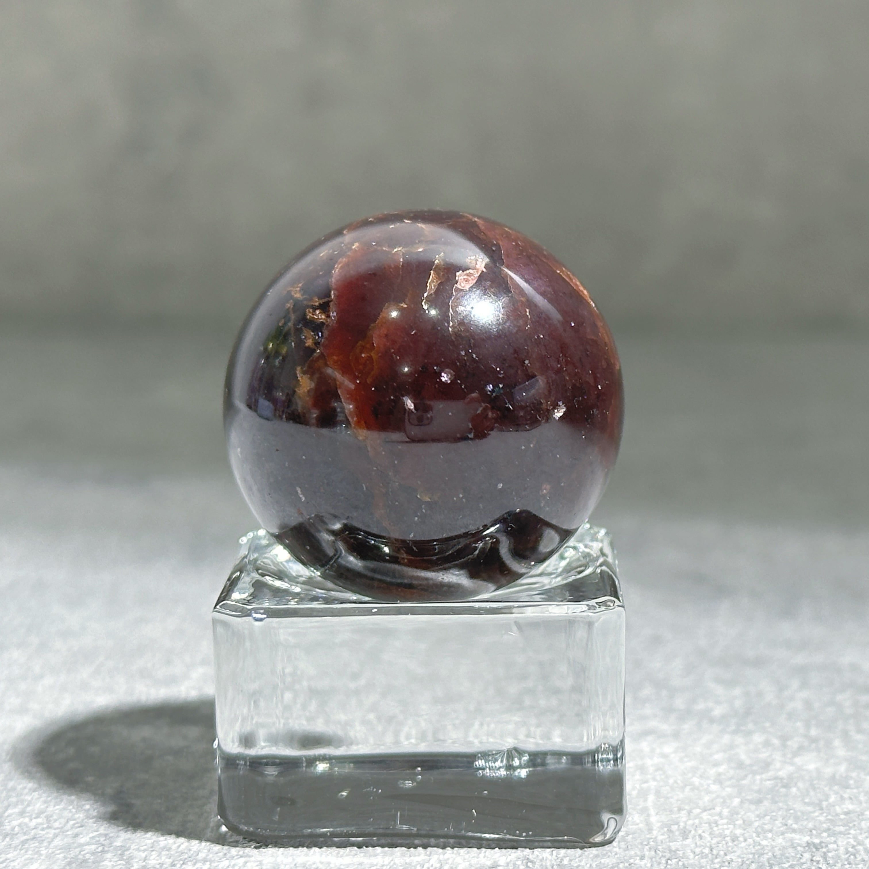 hhkk様　レア　高品質　スター　ガーネット　スフィア　天然石 スターガーネット スフィア（丸玉）11◇Garnet◇天然石・鉱物