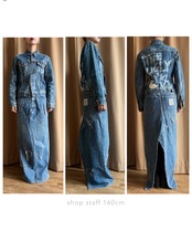 【RE:ART】hand paint remake denim jacket-4603-3
