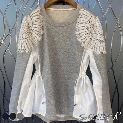 トップス　カットソー　レーストレーナー