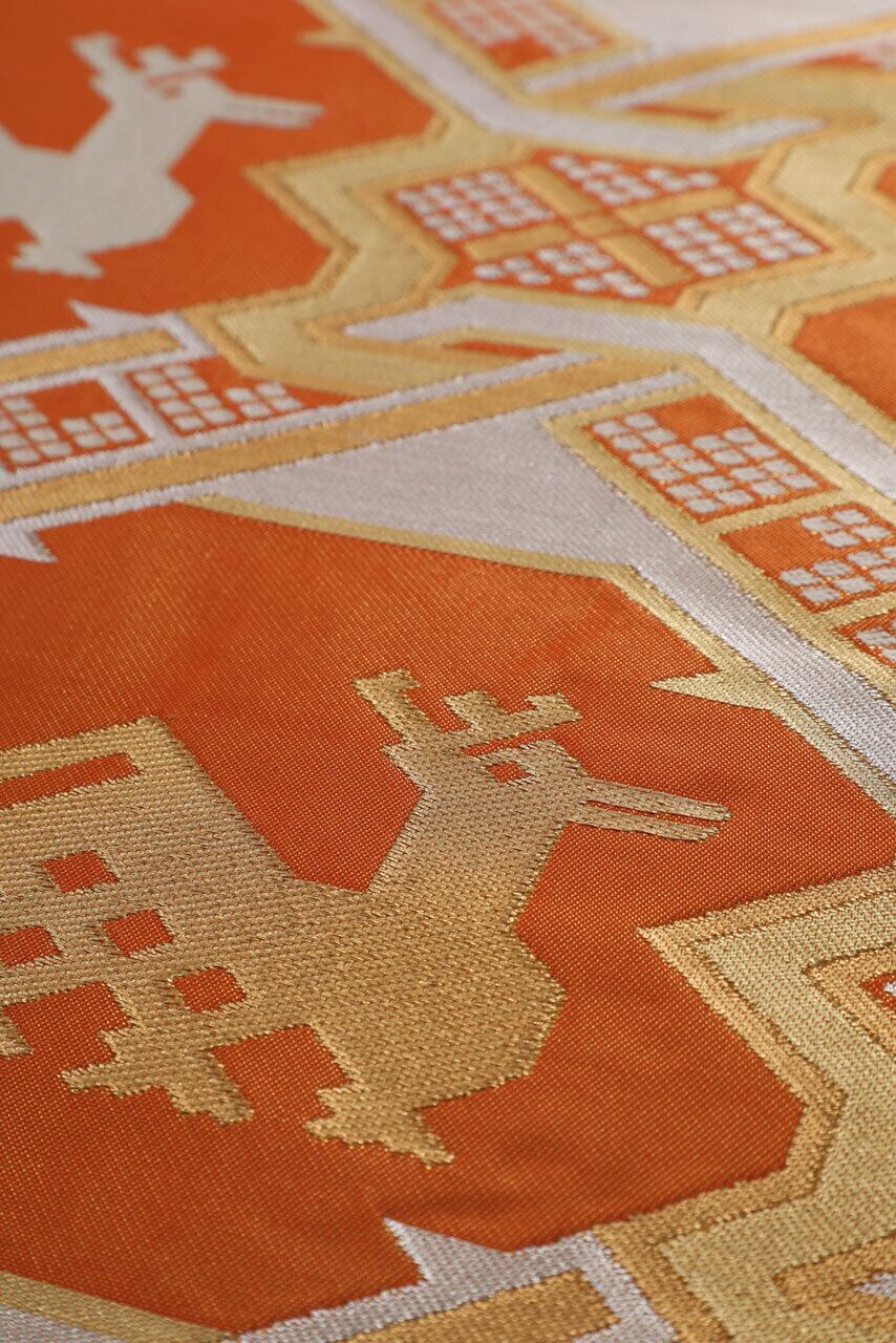 袋帯 有栖川鹿文（ありすがわしかもん）9330 | 川島織物リユース  