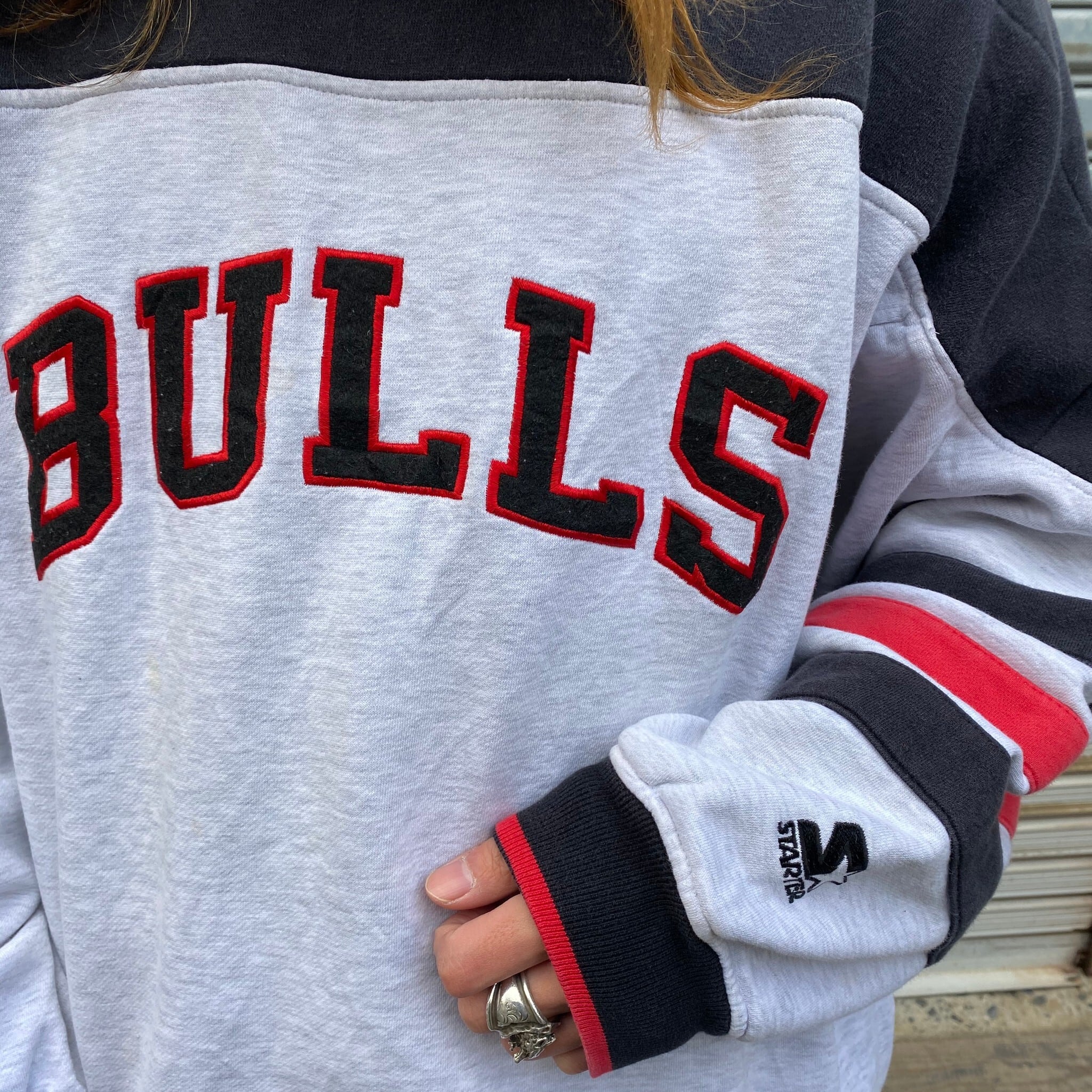 90年代 ビンテージ STARTAR スターター CHICAGO BULLS シカゴブルズ 