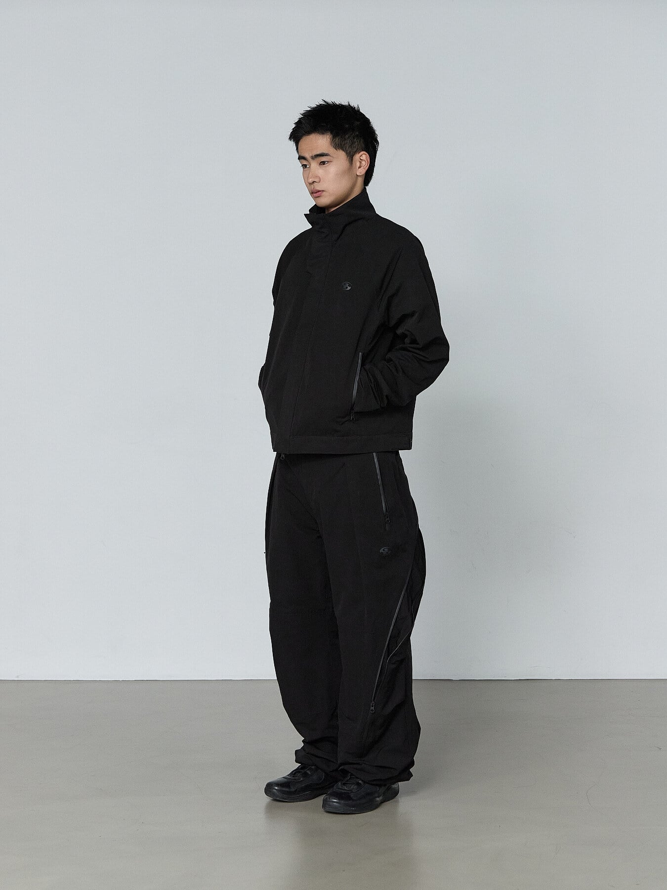 SAN SAN GEAR] AFFINE CURVE PANTS [BLACK]_26SS 正規品 韓国ブランド